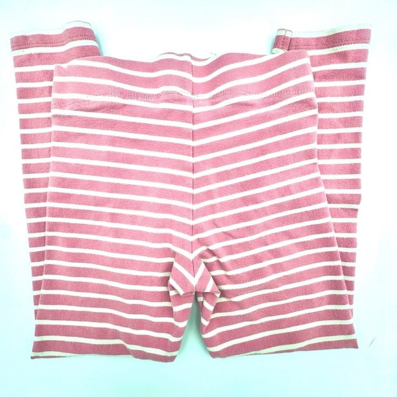Mini Boden Pink and White Striped “Fun” Leggings Sz 5-6Y - Picture 5 of 5
